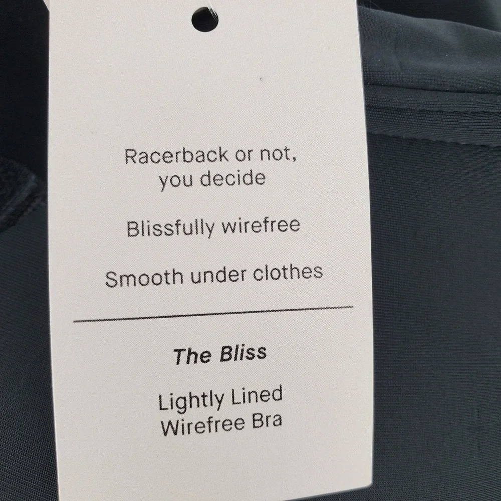 Auden The Bliss 36C Lightly Lined Wirefree Bra Black Convertible Racerback New - Picture 6 of 8